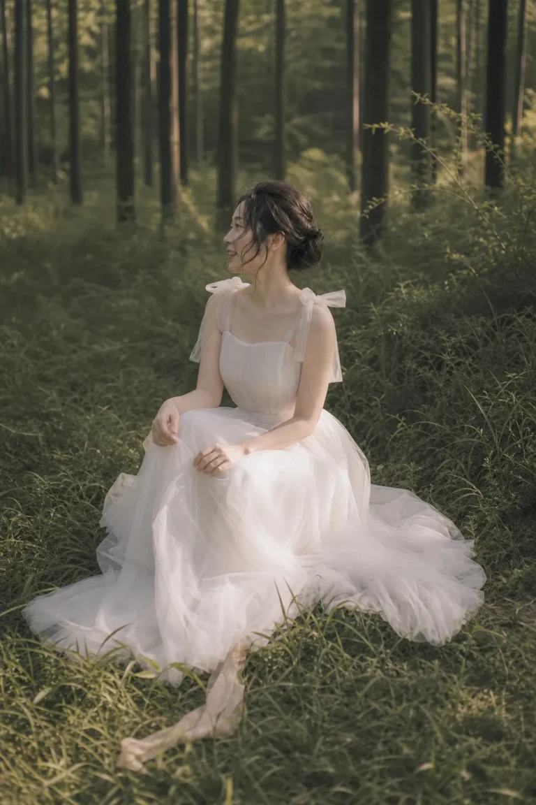 森ロケの花嫁ソロショット