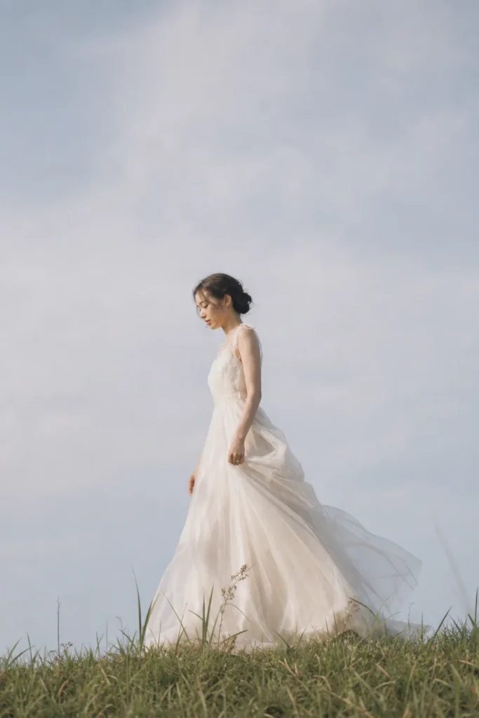 ナチュラルな花嫁ポートレート