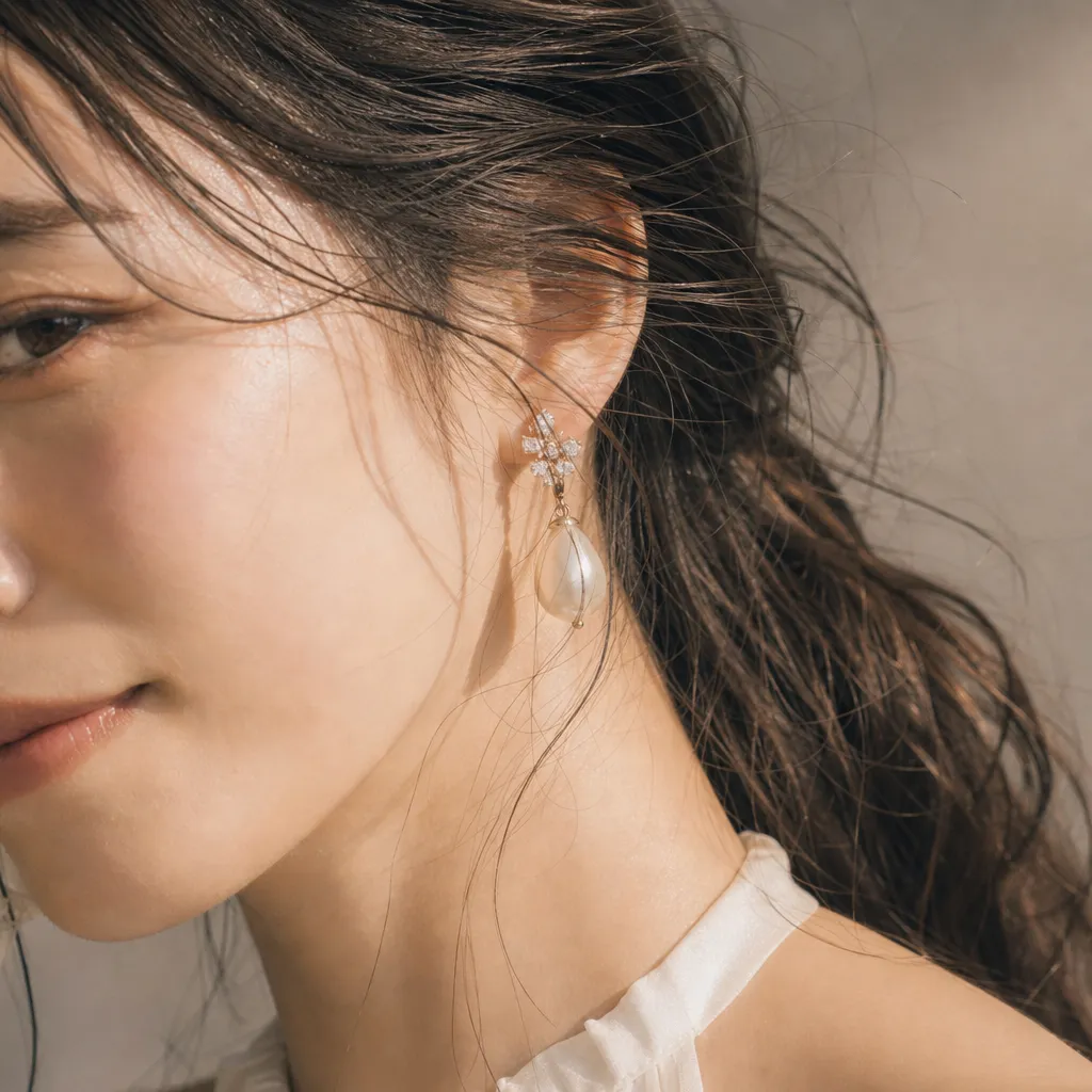 前撮り写真｜横顔が映える日本人新婦のウェディングフォト