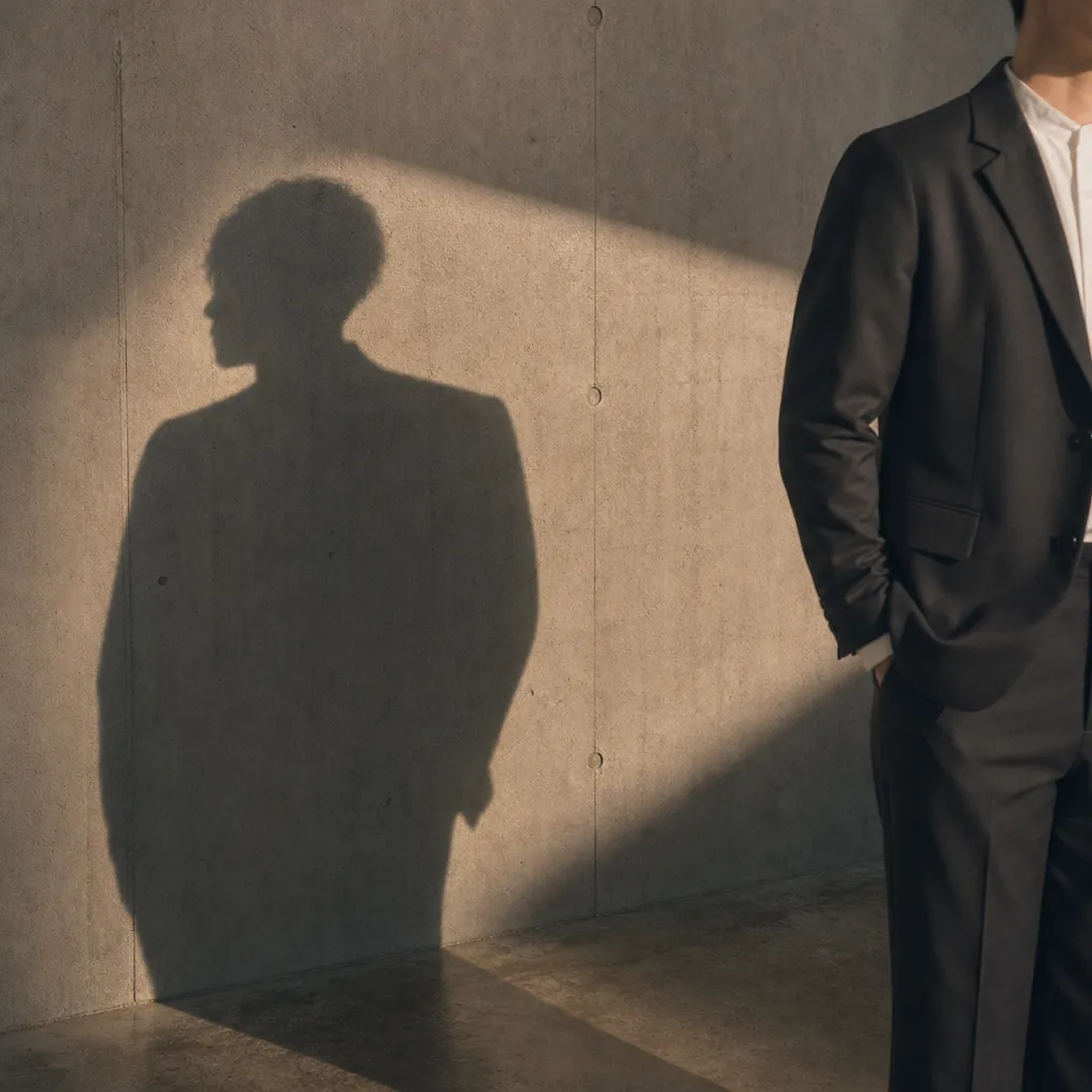 前撮り写真｜シャドウライティングの日本人新郎
