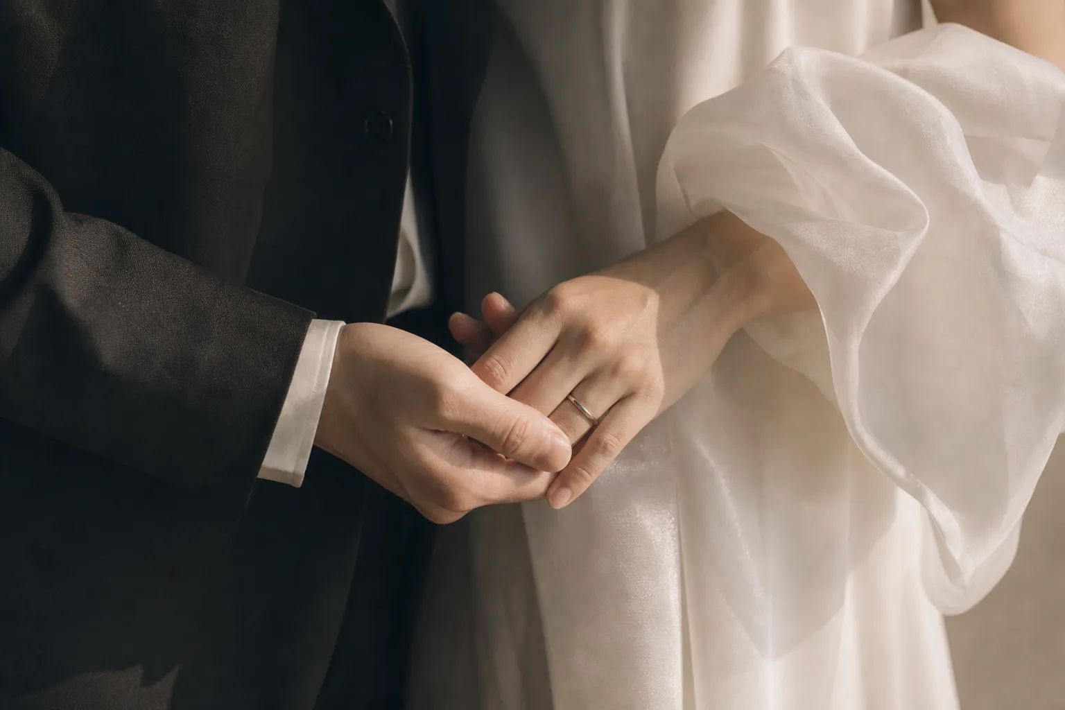 前撮り写真｜ロマンチックな日本人新郎新婦のウェディングフォト