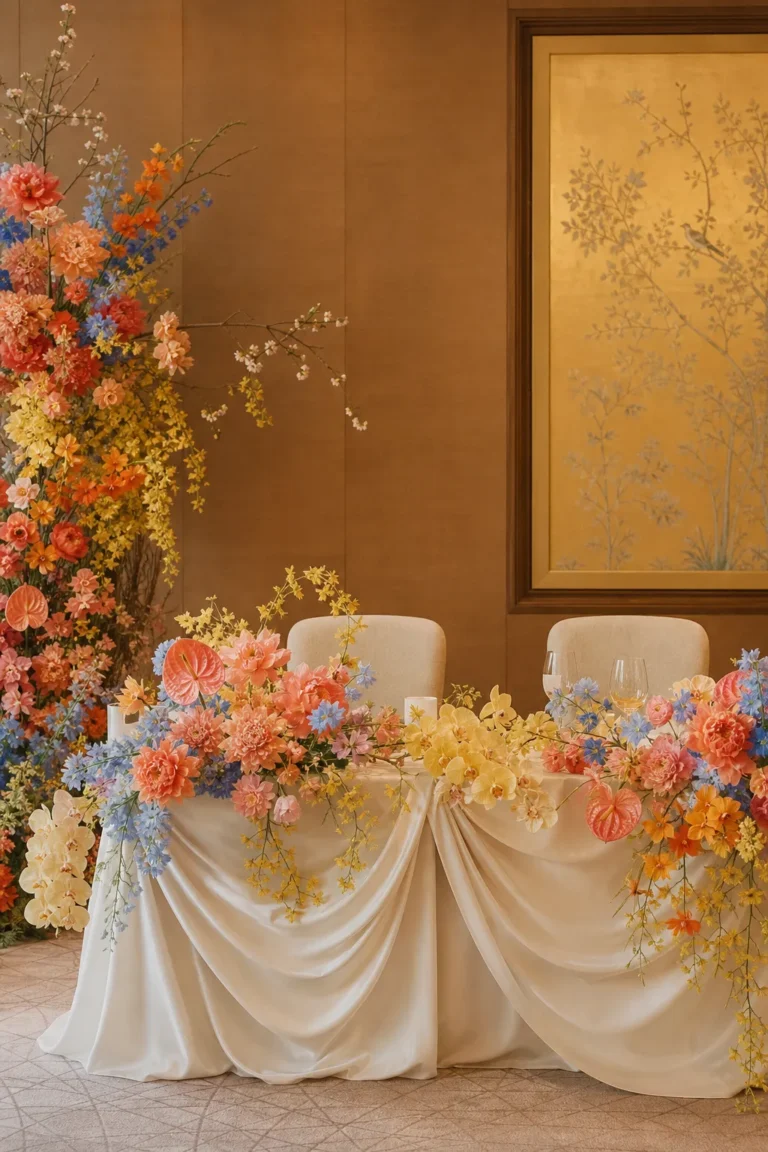 高砂装花｜カラフルな装花が彩る高砂